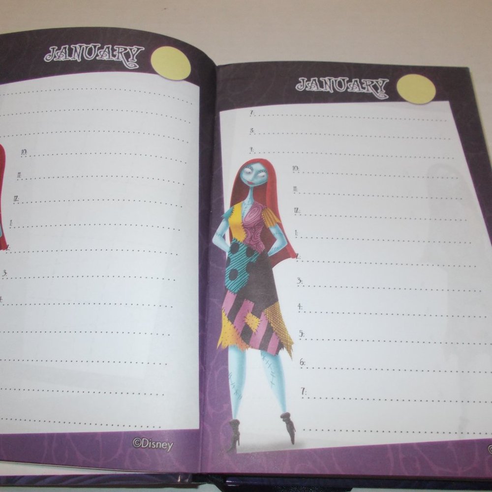The Nightmare Before Christmas Undated Planner Multi Color Unused - Picture 5 of 11